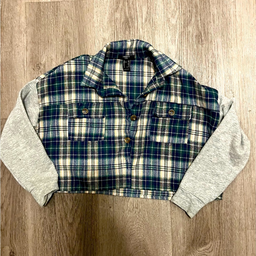 Girls forever 21 flannel top size 5/6
